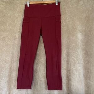 Yogalicious Lux Leggings Cranberry Size Small